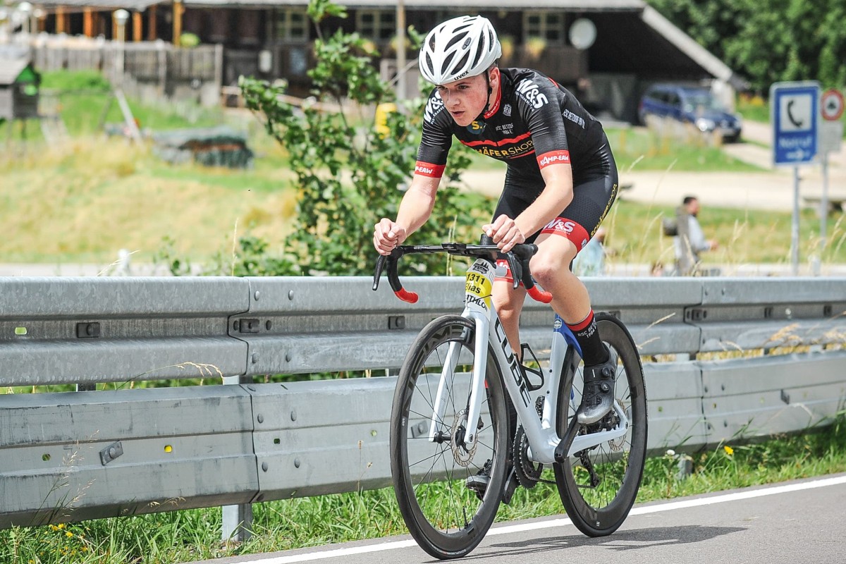 Stark am Berg: Elias Jakobs aus dem Team
Schfer Shop des RSC Betzdorf ist bei Deutschlands grtem
Bergzeitfahren der zweitschnellste Jugendfahrer. Foto: Sportograf