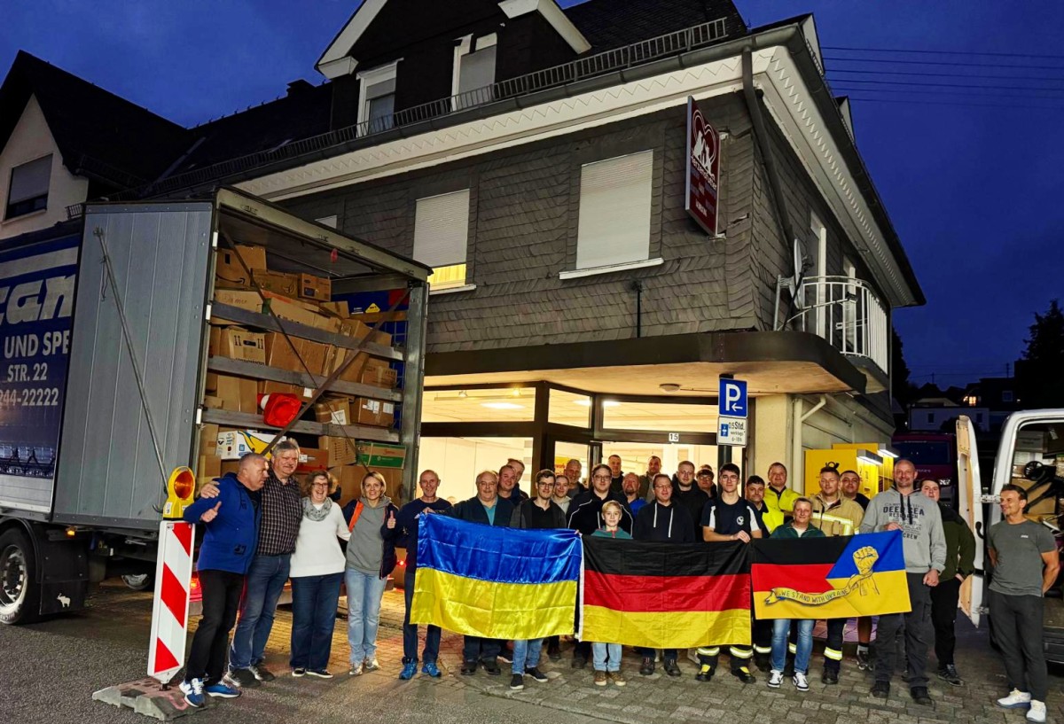 Viele Helfer schlossen sich zusammen, um Sachspenden fr die Odessa-Region zu sammeln (Fotos: Birgit Euteneuer)