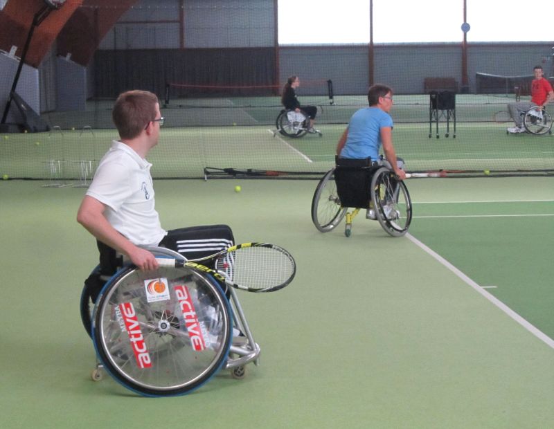 Der Countdown luft zur dritten Rheinland-Pfalz Rollstuhltennis-Meisterschaft Foto: Verein