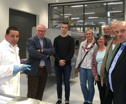Gemeinsam mit SPD-Vertretern aus Stadt- und Verbandsgemeinderat Altenkirchen besuchte MdL Heijo Hfer (2. von links) die Treif Maschinenbau GmbH in Oberlahr. (Foto: SPD-Ortsverein Altenkirchen-Weyerbusch)