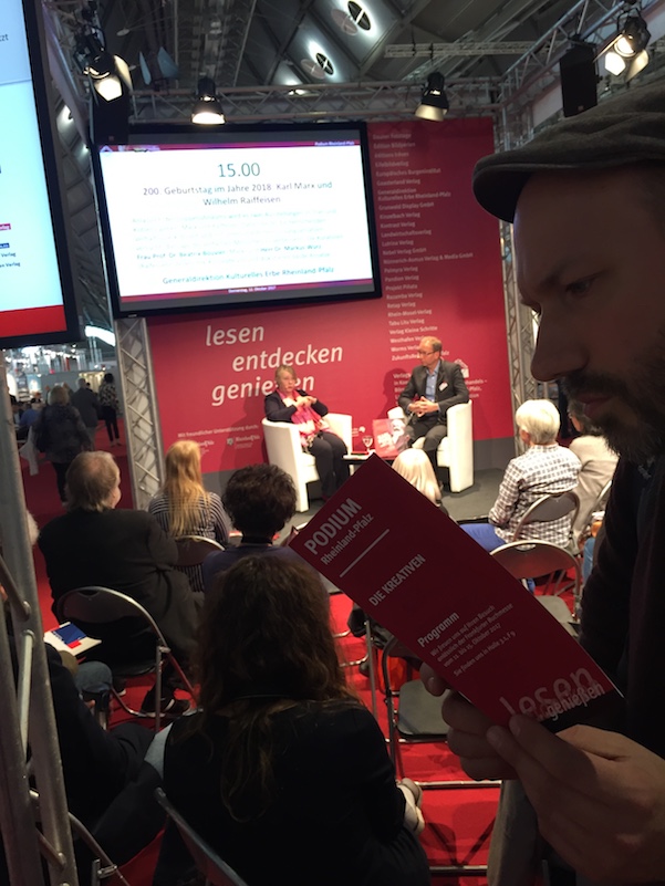 Diskussion auf der Buchmesse Frankfurt; 200. Geburtstag im Jahre 2018: Karl Marx und Wilhelm Raiffeisen (Foto: MVI)