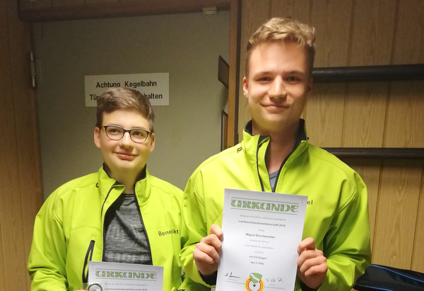 Benedikt Mockenhaupt (links) und Miguel Brucherseifer gehren zu den Wissener Schtzen, die bei den Deutschen Meisterschaften antreten. (Foto: Wissener SV)