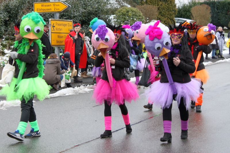 Es herschte heitere Stimmung auf dem Karnevalsumzug in Katzwinkel Foto: jkh