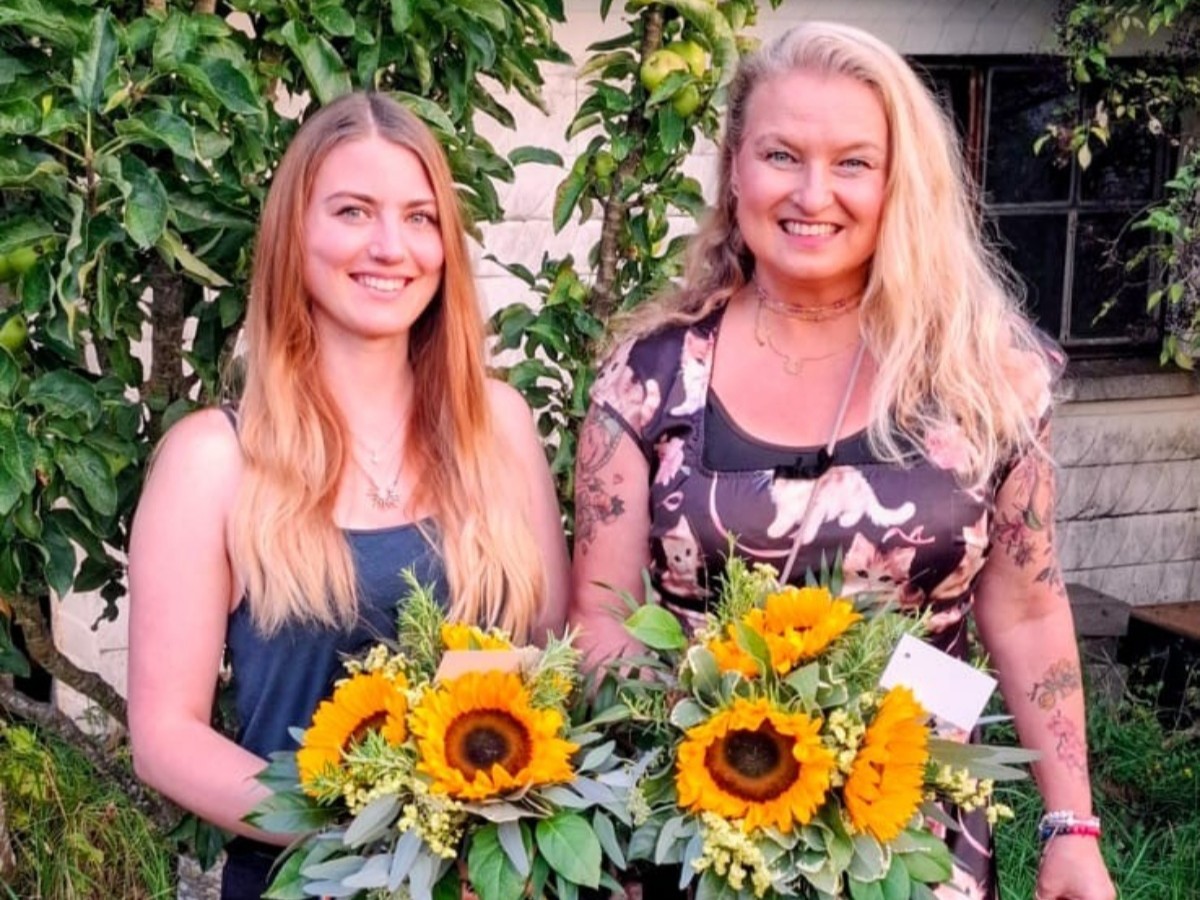 Direktkandidatin Alexandra Abresch-Csar (rechts) und Ersatzkandidatin Anna-Lena Schneider (links) (Foto: Andr Butscheike)
