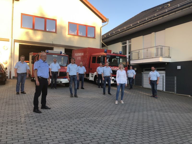 Jenny Gro bei der Freiwilligen Feuerwehr Haiderbach. Foto: privat