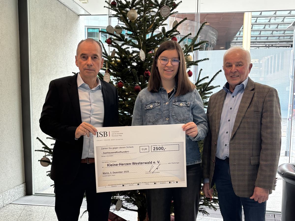 ISB spendet 2.500 Euro an Kleine Herzen Westerwald 