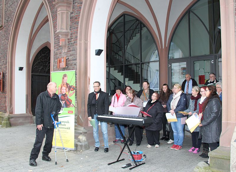 Der inklusive Chor prsentierte am letzten Samstag die eingebten Lieder. Foto: Pressestelle der Kreisverwaltung