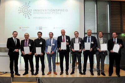 Die Preistrger des Innovationspreises 2017. Foto: Ministerium fr Wirtschaft, Verkehr, Landwirtschaft und Weinbau