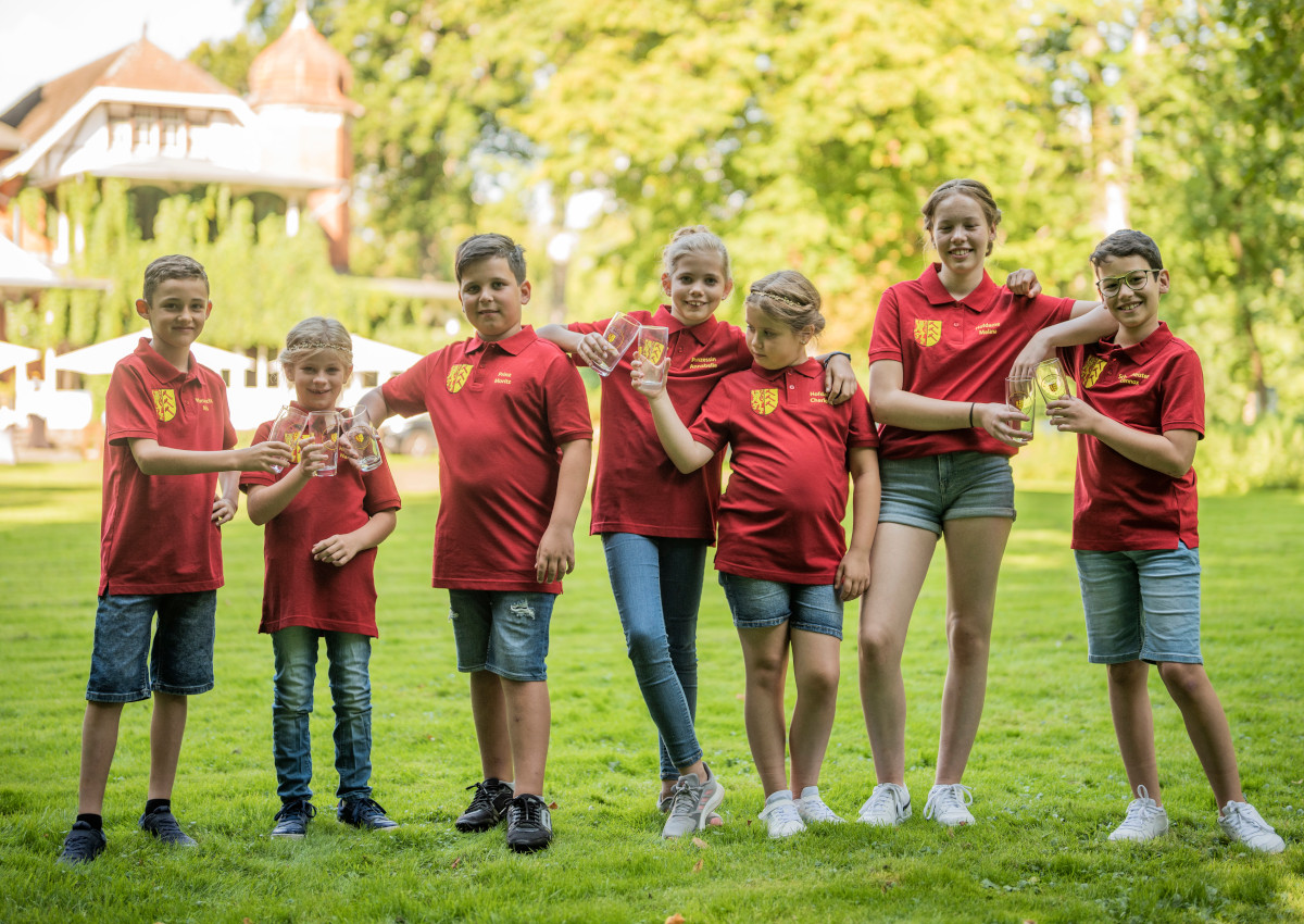 Das Kinderprinzenpaar mit Gefolge ist dabei! (Foto: Verein)