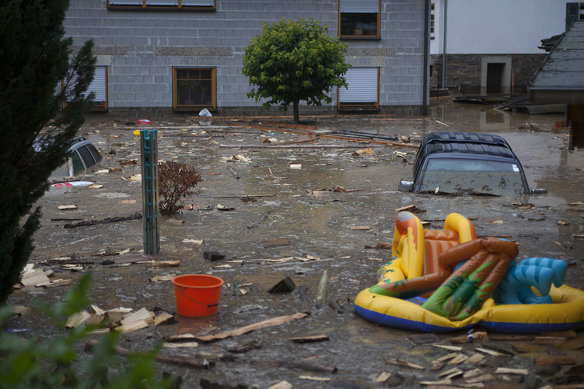 Schwere Überflutungen in Isenburg. Archivfoto: Wolfgang Tischler
