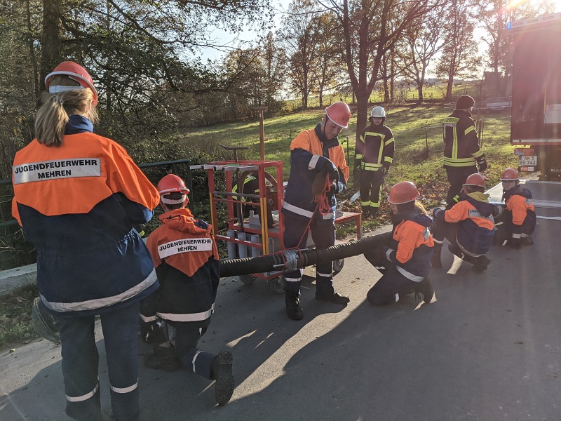 Jugendfeuerwehren Mehren absolvierten Abschlussbung