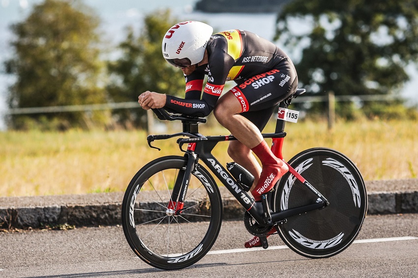 Jan-Peter Will beim Zeitfahren am Attersee (Foto: Sportfotograf)