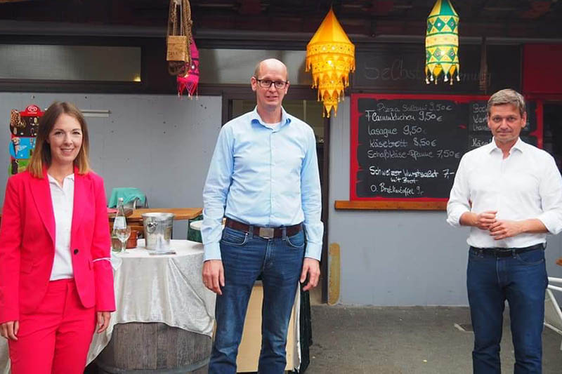 Jan Ermtraud (Mitte) startet in den Wahlkampf. Foto: CDU