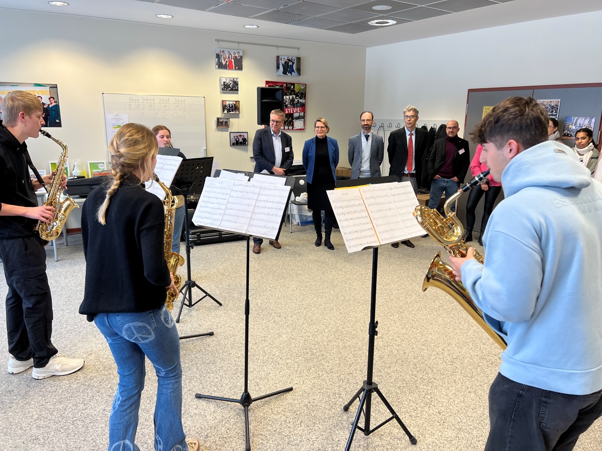 Die Jazz-Gruppe gibt einen Einblick. (Foto: Sabrina Gecks)