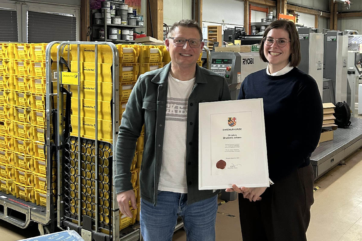 Vom Kellerbetrieb zum modernen Dienstleister: Die Erfolgsgeschichte der Druckerei Johann
