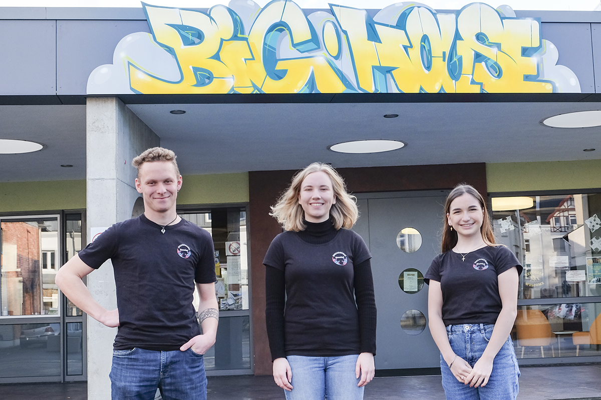 Philipp Sowinski, Sonja Kowallek und Medeleine Kopp (von links) ziehen am Ende ihrer Amtszeit als Vorstand des Jugendbeirates ein durchweg positives Fazit. Foto: Stadt Neuwied