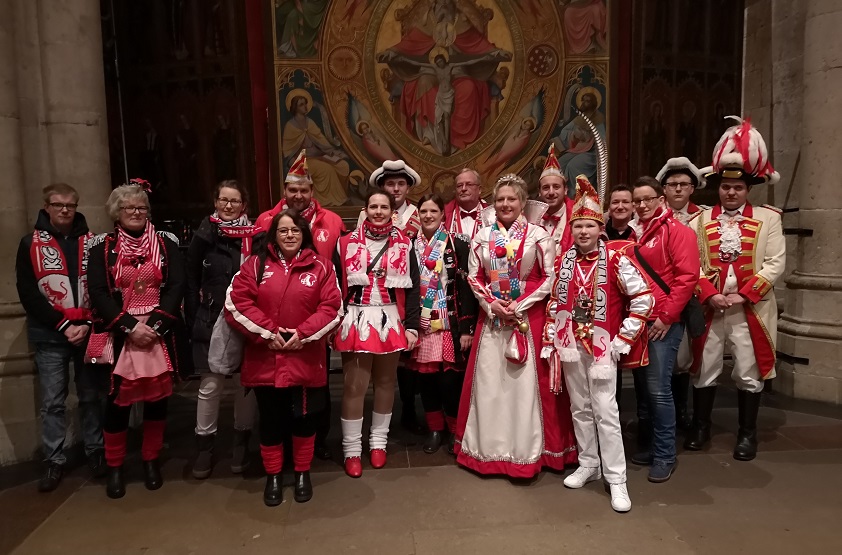 Karnevalsgesellschaft Wissen zu Besuch im Klner Dom 