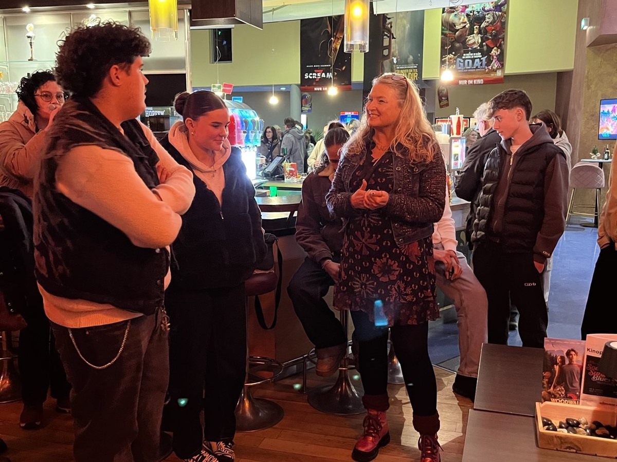 Der Film bot einen humorvollen Einstieg in die Gespr�che. (Foto: Alexandra Abresch-C�sar)