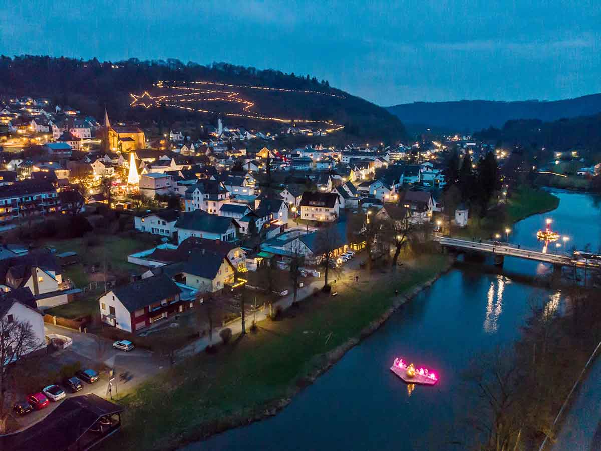 Das Weihnachtsdorf Waldbreitbach. (Foto: Andreas Pacek)