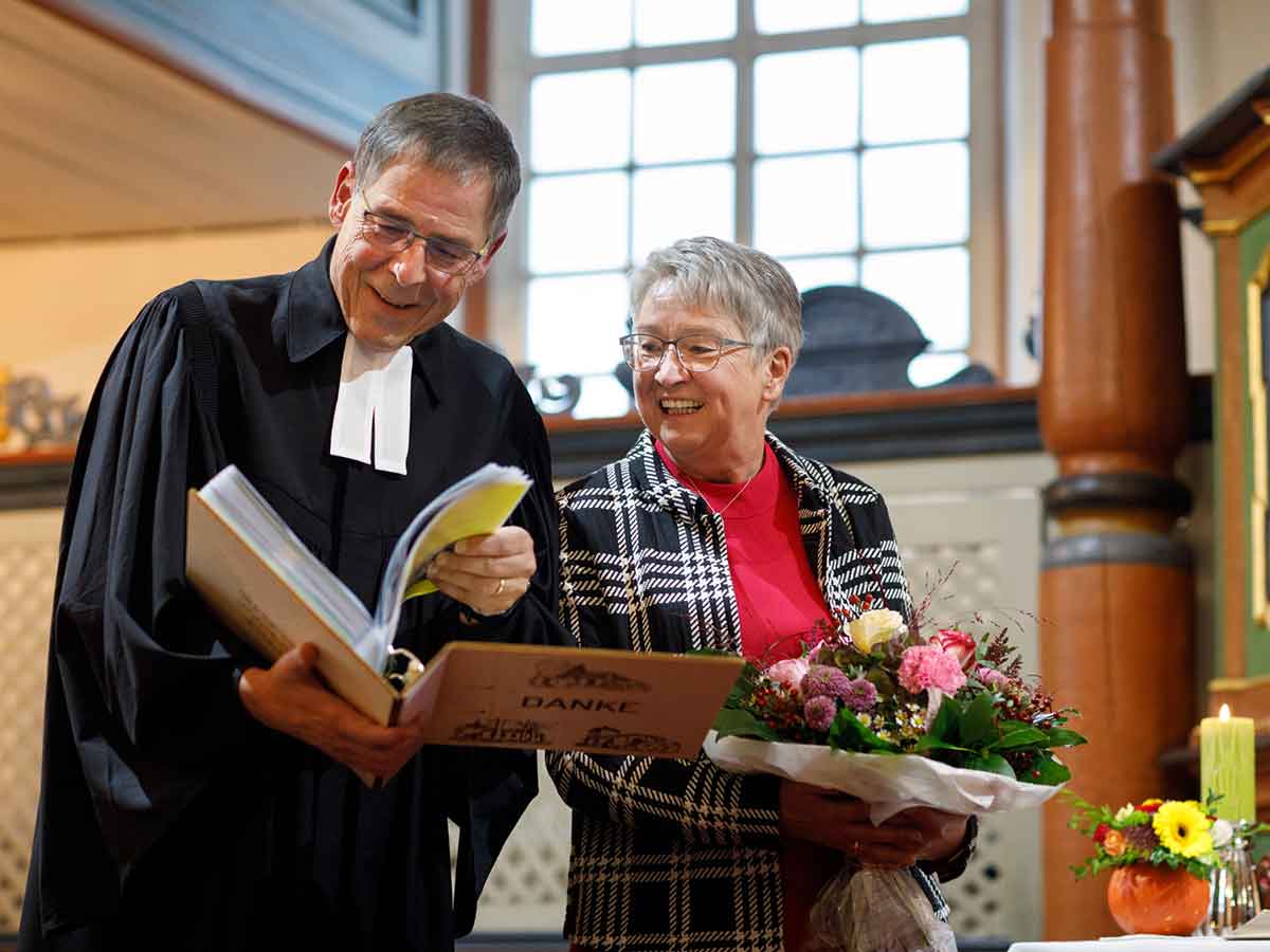 Abschied des Pfarrers Eckhard Schmitt. (Foto: Evangelisches Dekanat Westerwald)