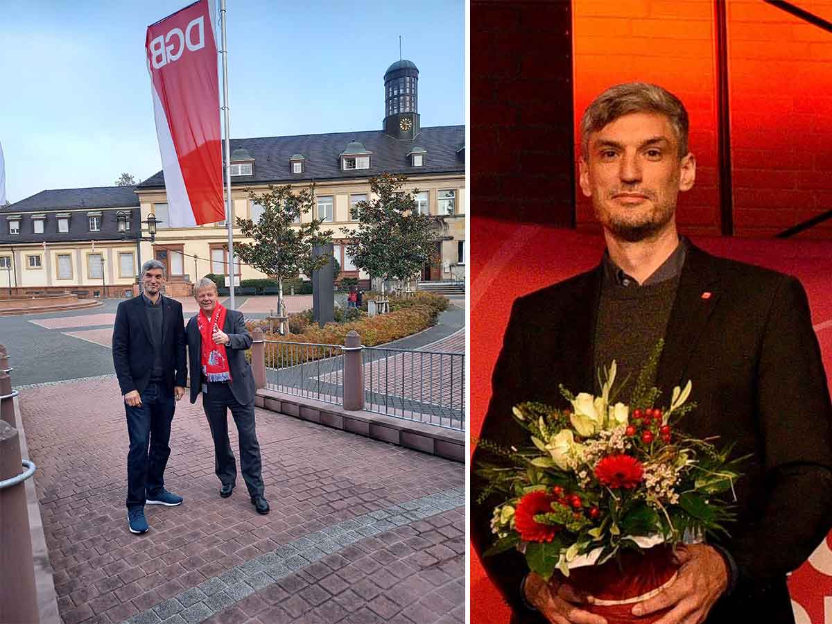 Sebastian Hebeisen als Geschftsfhrer DGB Region Koblenz wiedergewhlt 