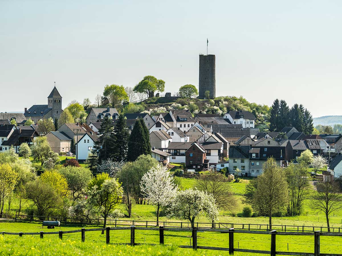 Die Burgruine "Schmanddippe". (Foto: Dominik Ketz)