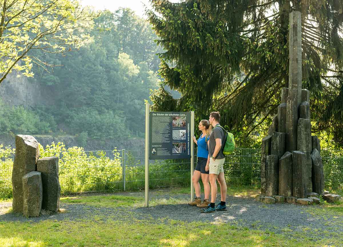 Der Basaltpark in Bad Marienberg. (Foto: Dominik Ketz/Touristinfo)