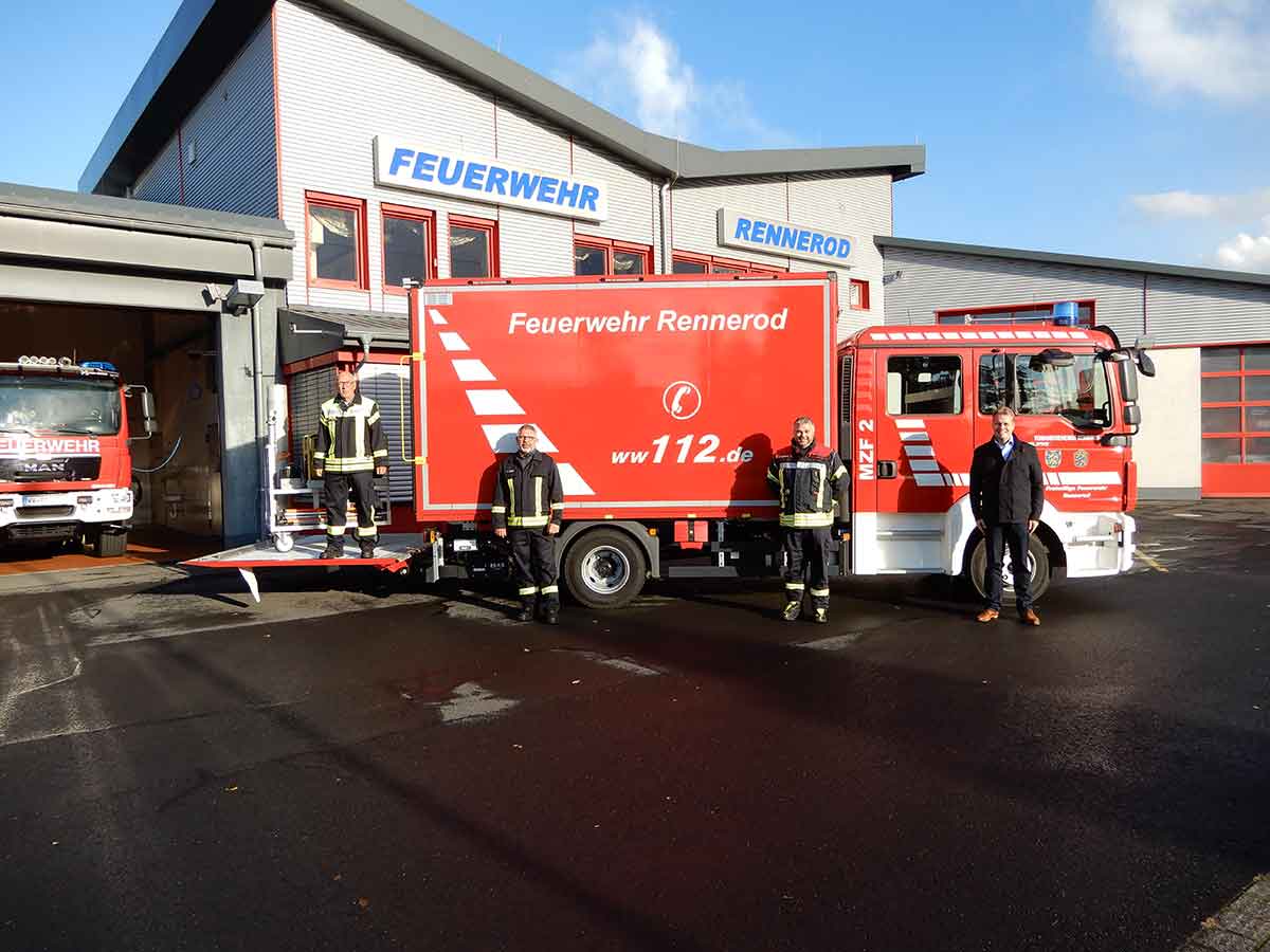 Das neue Fahrzeug der Feuerwehr Rennerod. (Foto: VG Rennerod)