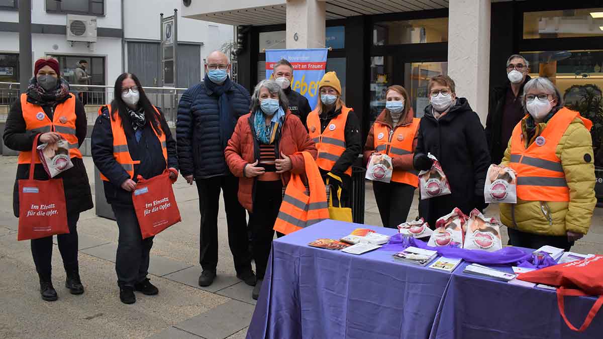 Erfolgreiche Aktion von "Westerwald Orange" in Montabaur. (Foto: Wolfgang Rabsch)