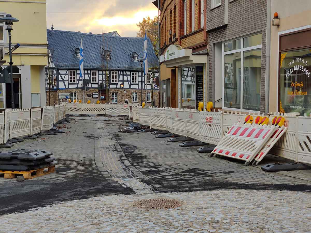 Freie Fahrt in der Innenstadt. (Foto: Quartiersmanagement Hhr)