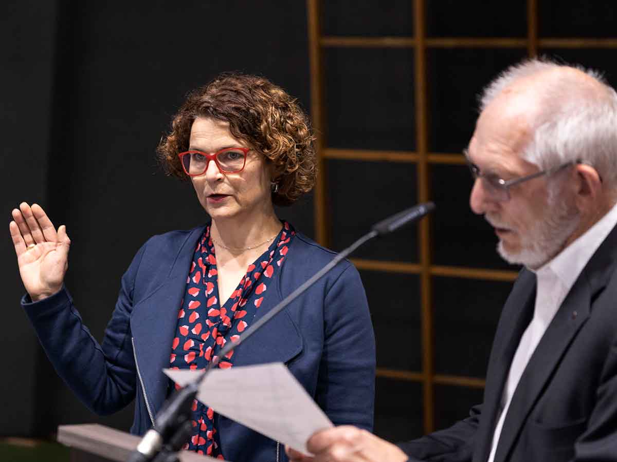 Vereidigung der neuen Brgermeisterin der Verbandsgemeinde Hachenburg. (Foto: Rder-Moldenhauer)