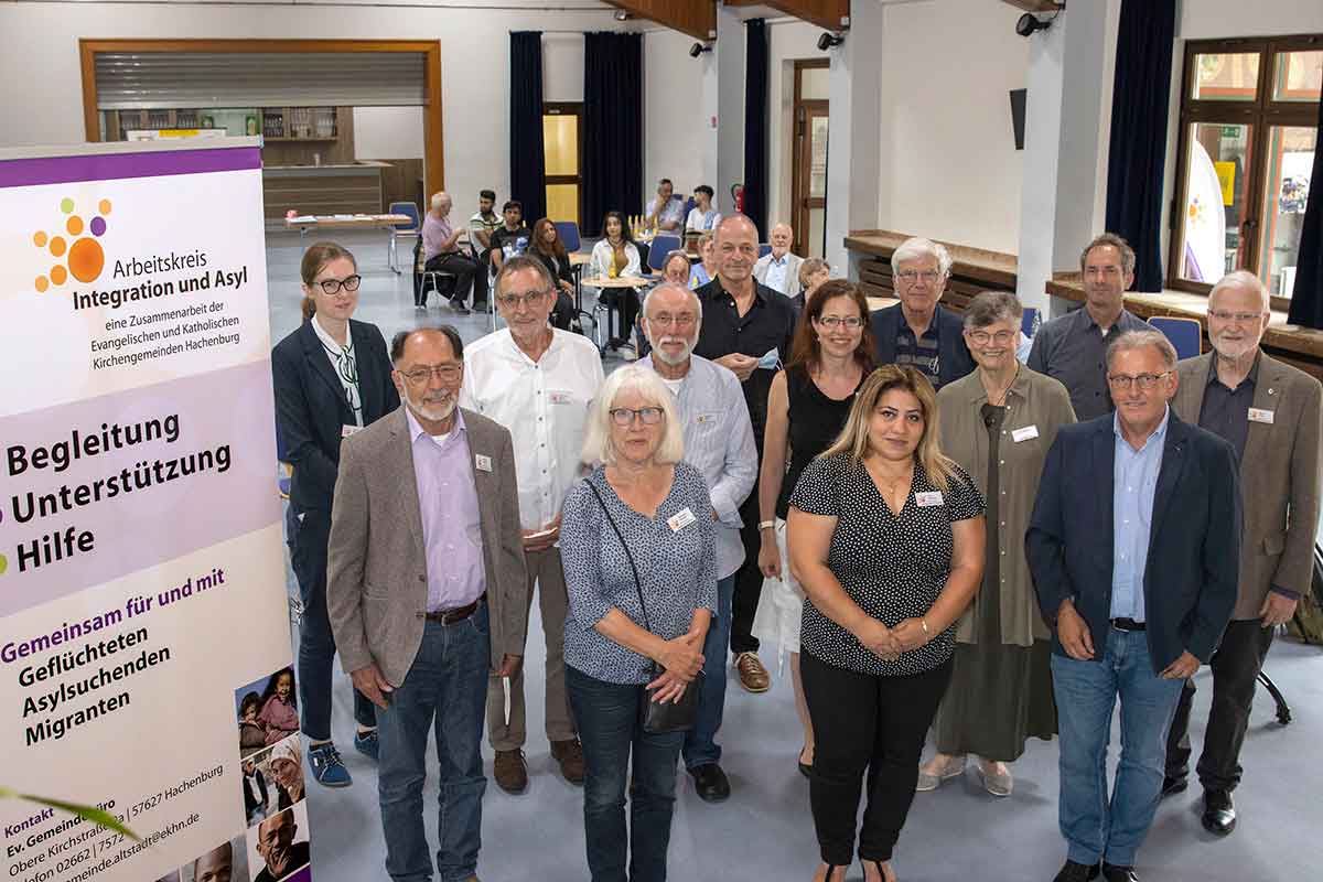 Treffen des Arbeitskreises Asyl in der Stadthalle Hachenburg. (Foto: Rder-Moldenauer ber AK Asyl)