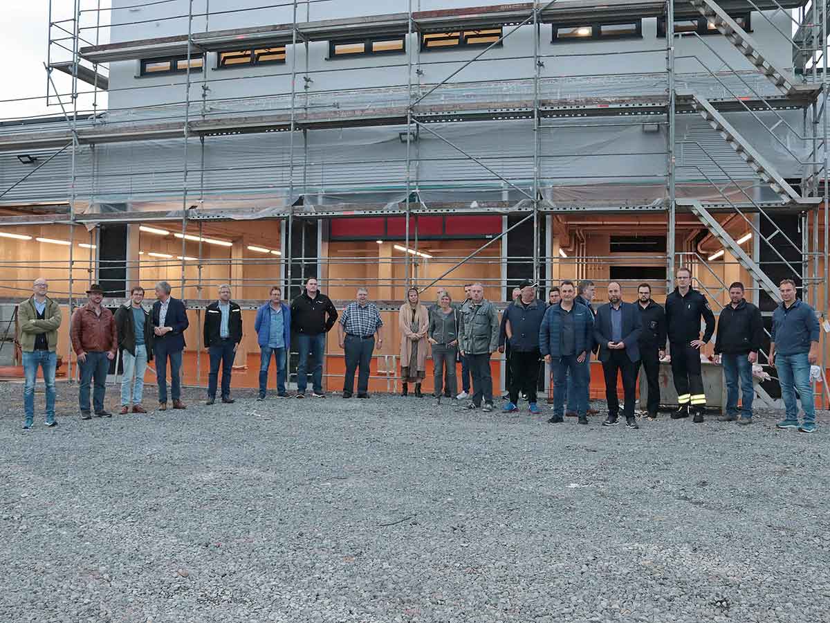 Baustellenbesuch bei der Feuerwehr Selters