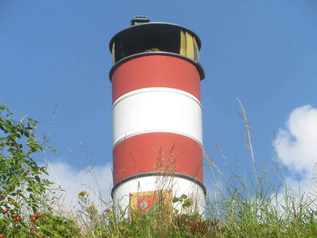 Der vermutlich einzige Leuchtturm des Westerwaldes bei Giesenhausen. (Foto: Verein)