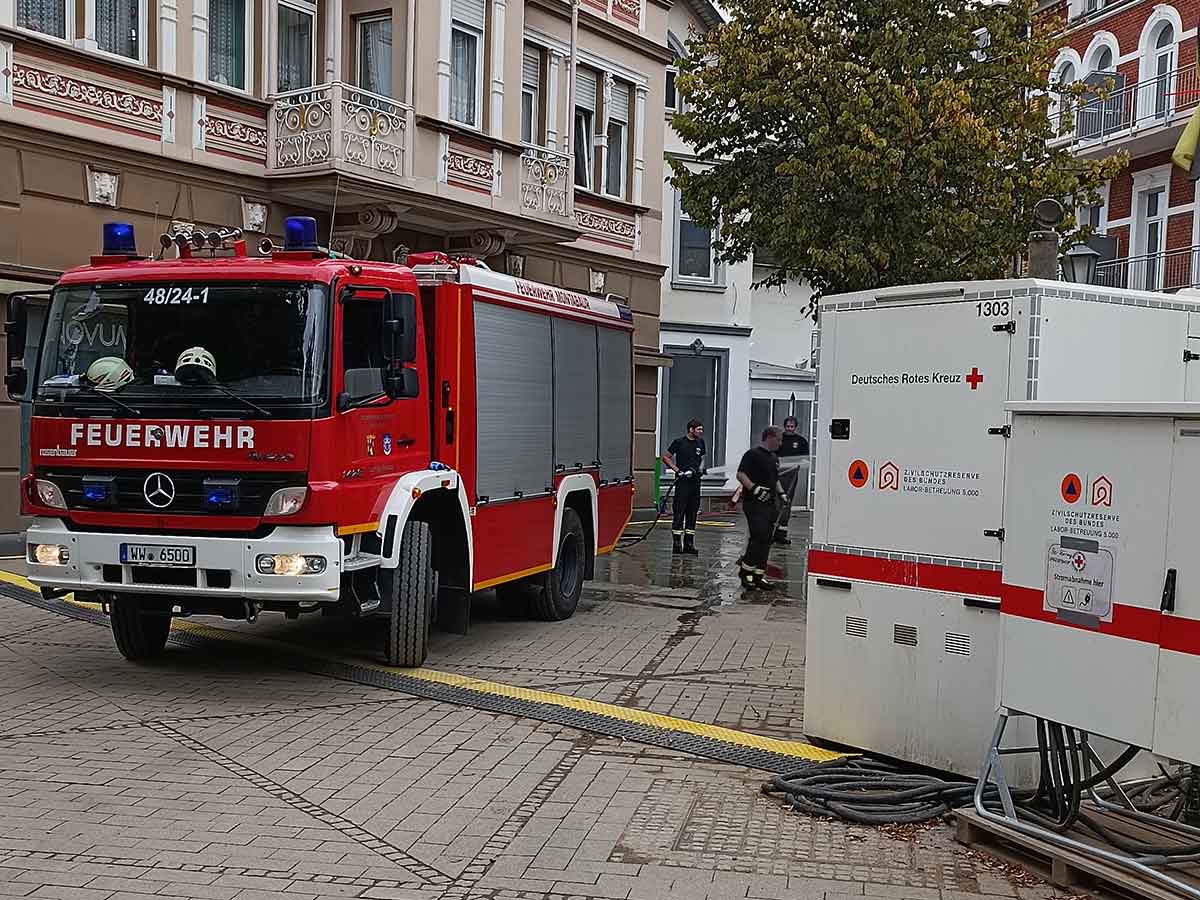 Westerwlder Feuerwehren untersttzen Kehrwoche in Bad Neuenahr-Ahrweiler