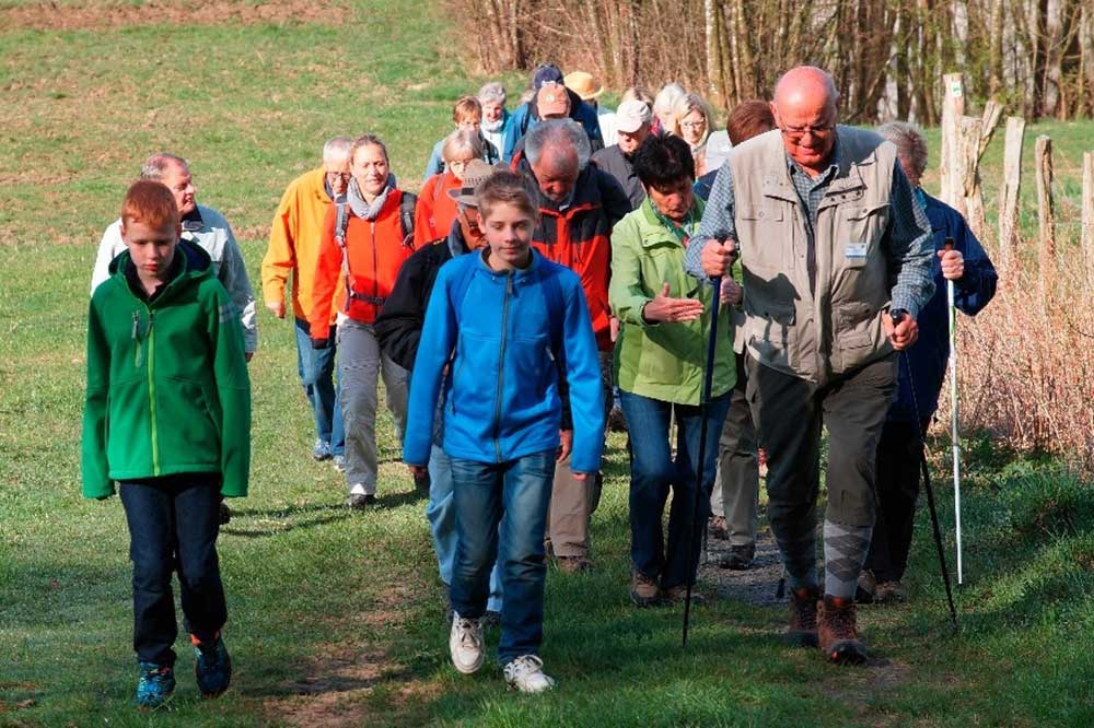 Der Wanderpapst Rudi Strauch in seinem Element. (Foto: Martin Schler)