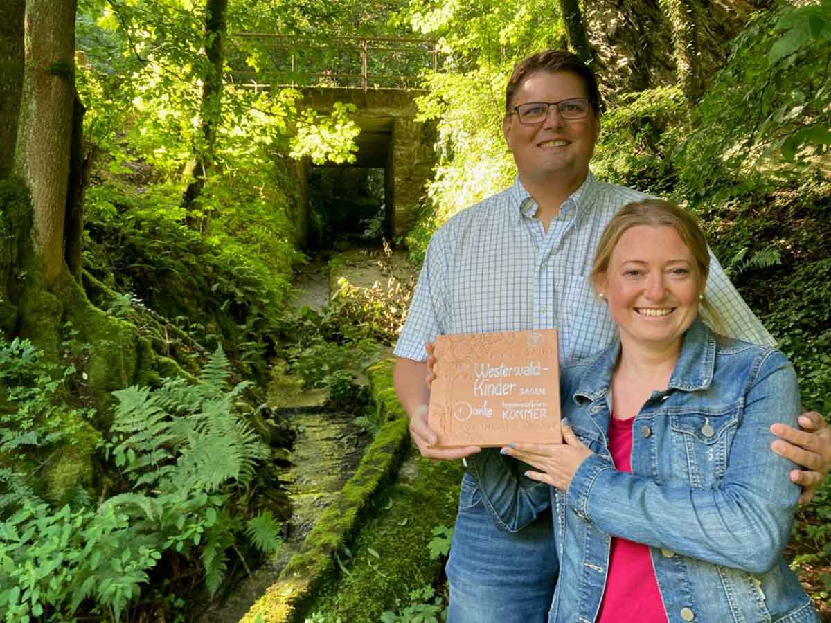 Anette und Kevin Kommer des Ingenieurbros Kommer (Foto: Westerwald-Kinder)