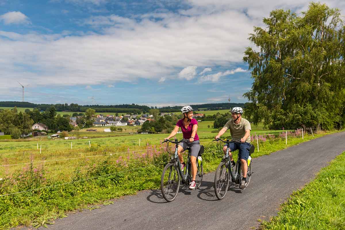 Mit dem Rad durch den Westerwald ber die Fuchskaute-Tour. (Foto: Dominik Ketz)