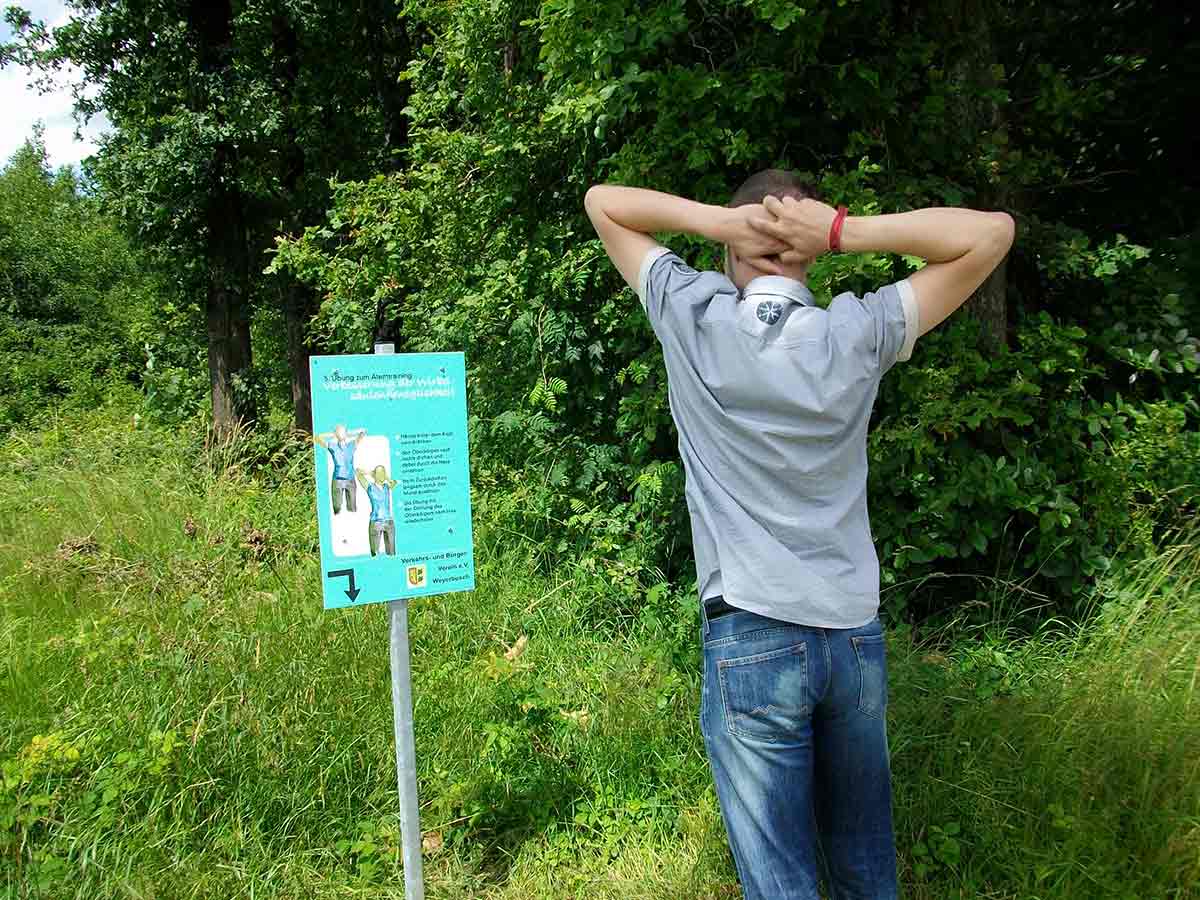 Der Atemweg in Weyerbusch: Kleine Rundwanderung mit bungen fr Atmung und Lunge