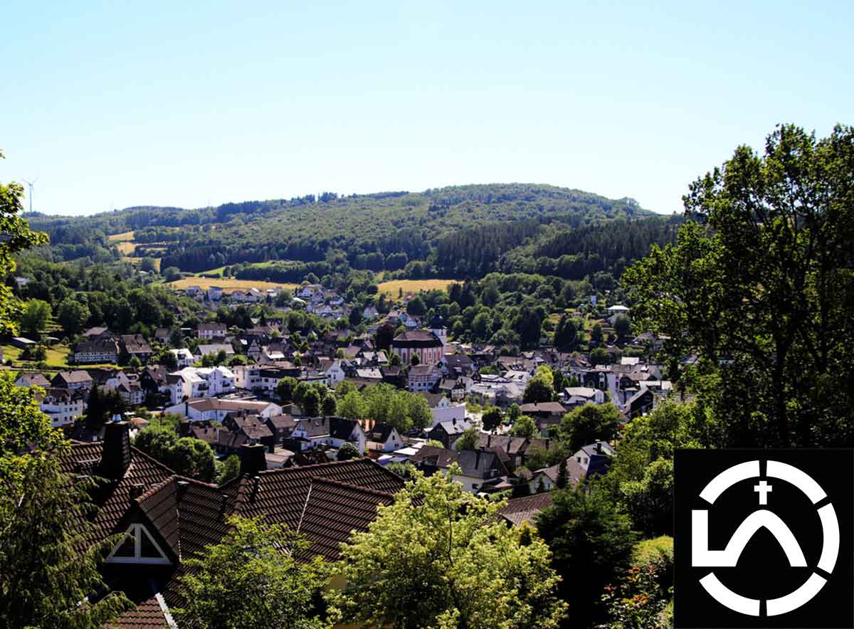 Blick auf Daaden, dem Ausgangsort der dritten Etappe des Druidensteig. (Foto: Christoph Eul)