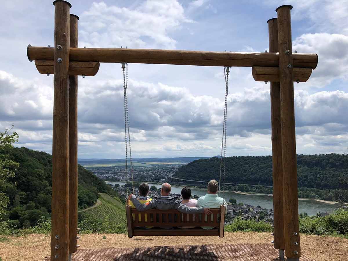 Weinbergschaukel und Nrer Kopf: Kleine Rundtour mit fantastischer Aussicht