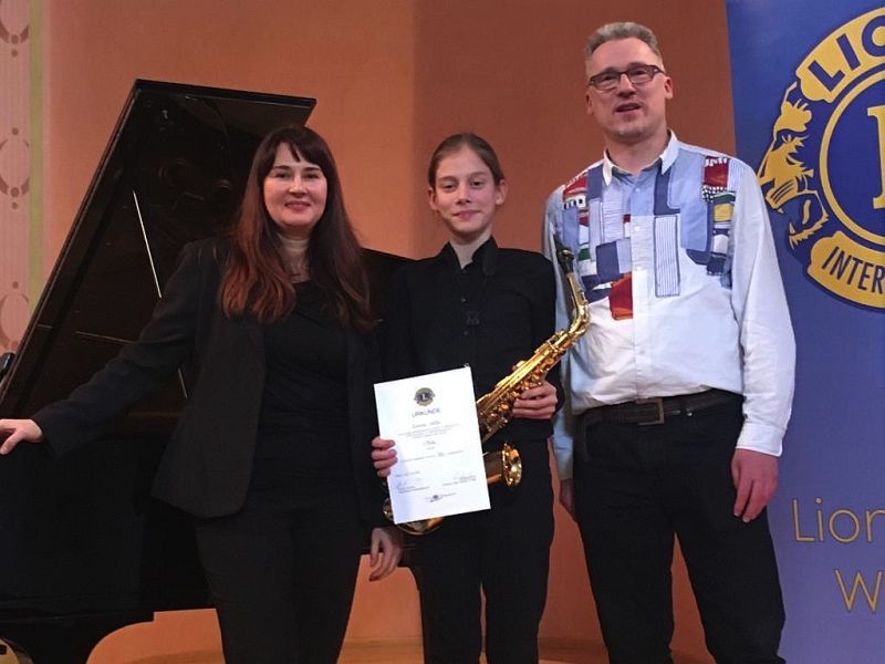 Lorenzo Schfer gewann den 3. Platz beim Musikwettbewerb des LIONS Musikpreis Klassisches Saxophon. Foto: Pressestelle Kreisverwaltung