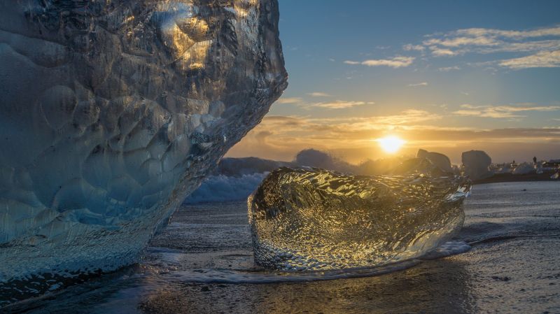 Eisbergstrand Joekulsarlon. Fotos: Stephan Schulz
