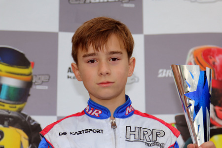 Spitzenauftakt fr Tom Kalender im ADAC Kart Cup: Rookie fhrt in der Bambini-Klasse auf den dritten Platz. (Foto: PR) 