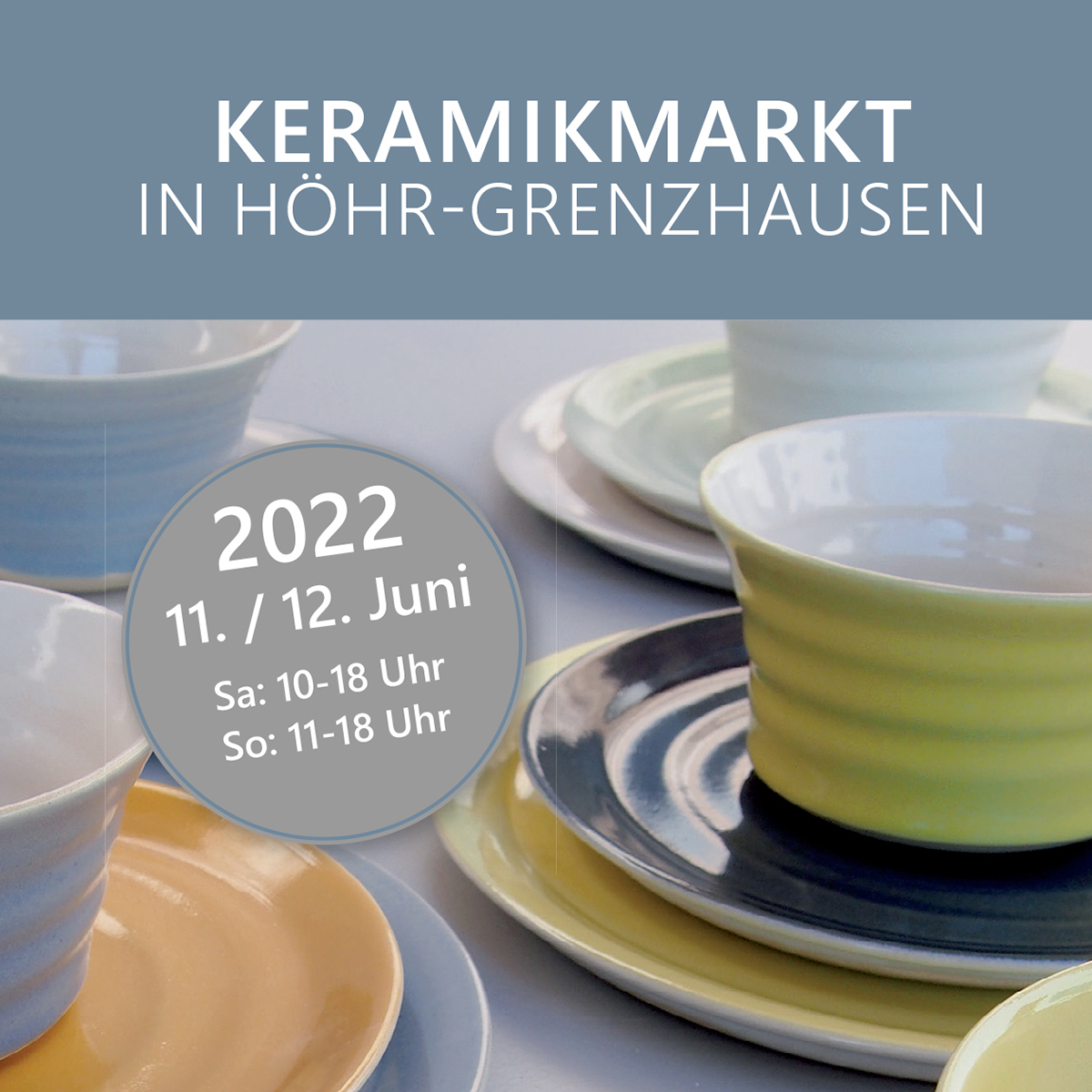 Flyer zum europäischen Keramikmarkt in Höhr-Grenzhausen erschienen