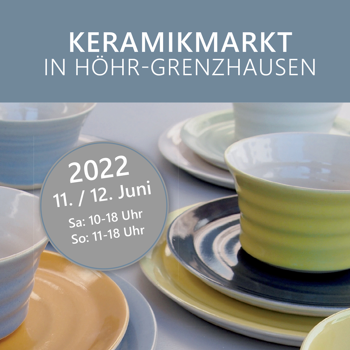 Flyer zum europischen Keramikmarkt in Hhr-Grenzhausen erschienen