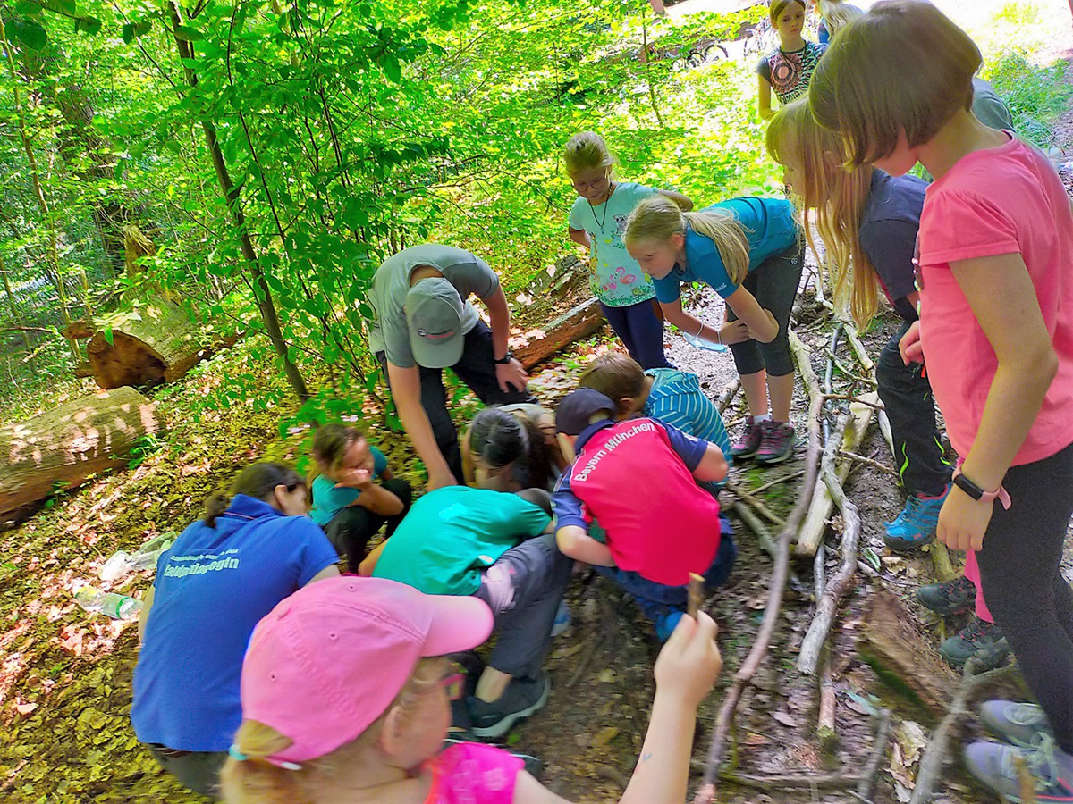 Wie hier bei einer frheren Naturerkundung drfen sich die Kurzen aus dem Buchfinkenland am 6. August am Waldbach austoben. Foto: WWV Buchfinkenland