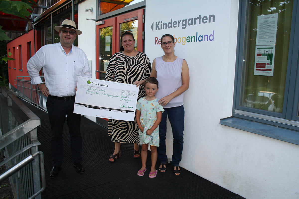 DvOE spendet 500 Euro an Frderverein Kindergarten Regenbogenland Erpel