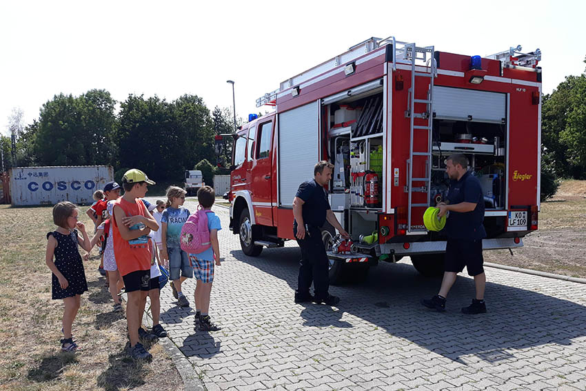 Offener Kindertreff war bei der Feuerwehr