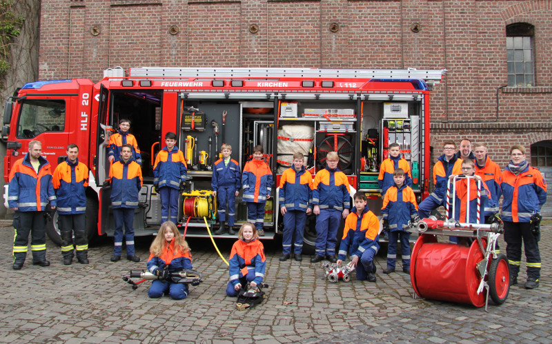 Die Jugendfeuerwehr Kirchen freut sich auf einen schnen Festsonntag. Foto: Feuerwehr Kirchen
